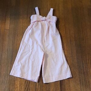 Adorable Pink Textured Kids Romper